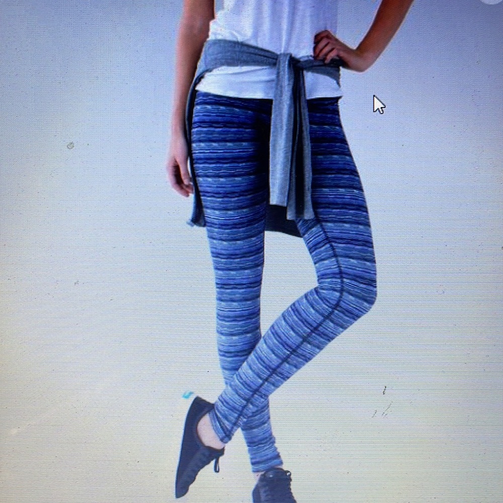 Wonder  Under Pant III Space Dye Twist Sapphire Blue Multi Size 4